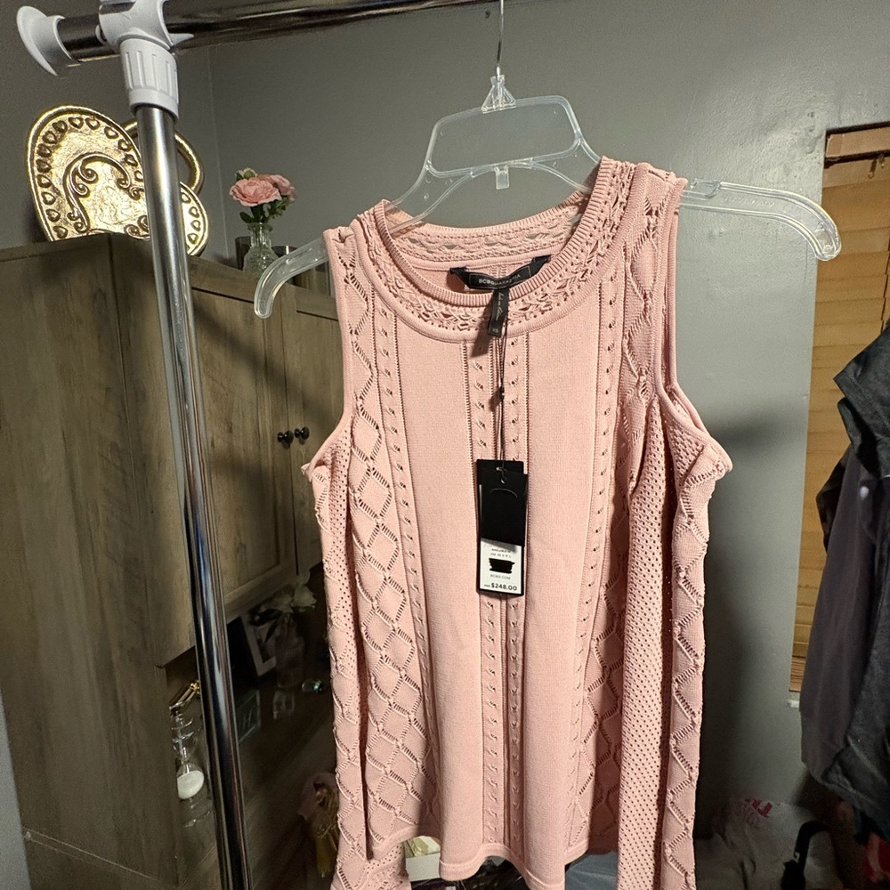 BCBG Powder Pink Sweater - Picture 2 of 7